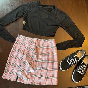 Shein Plaid skirt